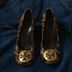 Tory Burch leapard Wedge heel